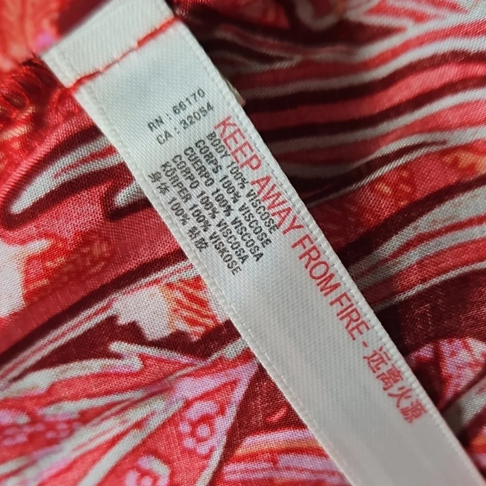 Free People Forever Yours Smocked Slip Dress Maxi Ruffled Slit Floral Red Sm NWT - Picture 7 of 16